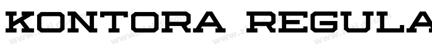 Kontora Regular字体转换 Kontora Regular字体转换